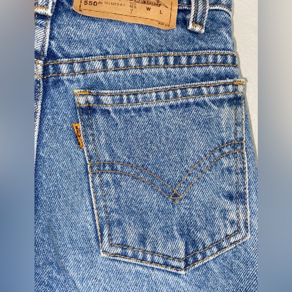 Levis’s Childs sz 7 Orange Tab Jeans Little Levis - Picture 2 of 7